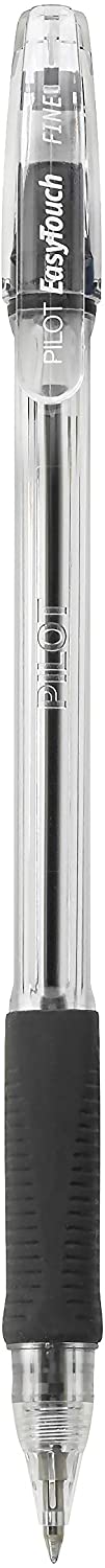 PILOT EasyTouch Ballpoint Stick Pens, Fine Point, Black Ink, 12-Pack (32001)