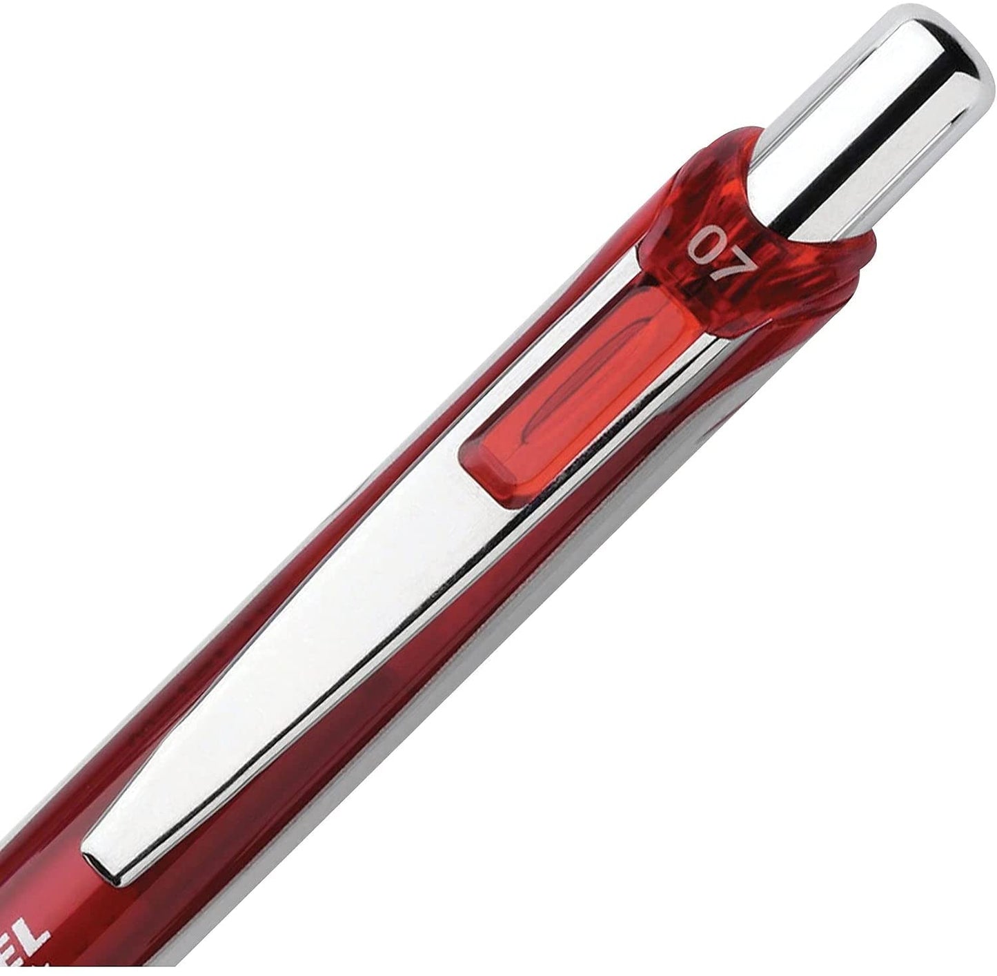 Pentel EnerGel RTX Roller Ball Retractable Gel Pen, Red Ink, Medium