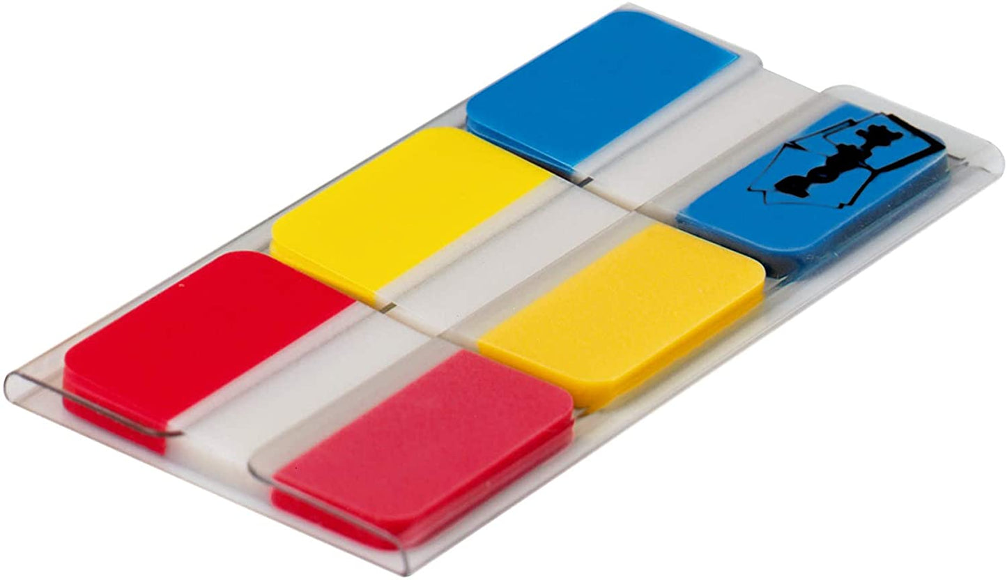 Post-it Tabs. 1 in. Solid. Red. Yellow. Blue. 22 Tabs/Color. 66 Tabs/On-The-Go Dispenser (686-RYB)