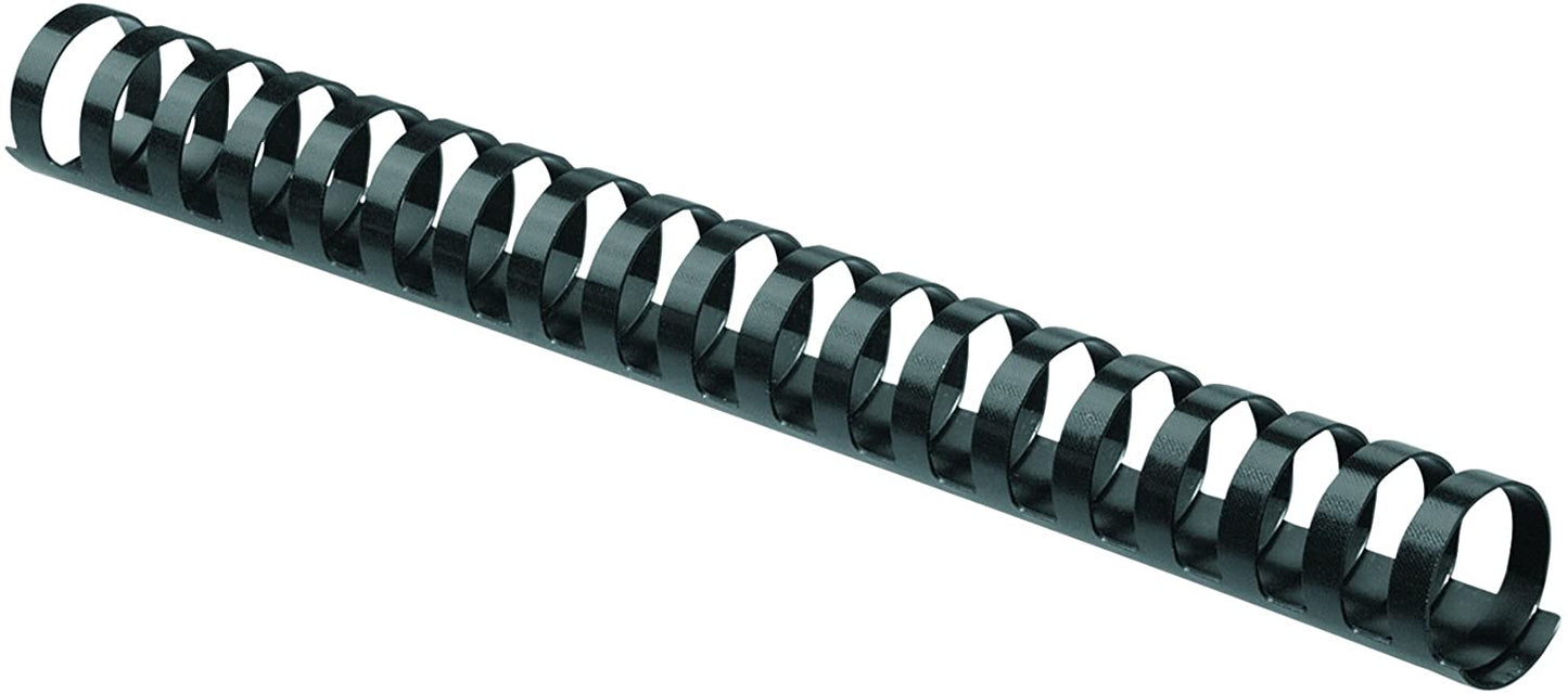 Fellowes Plastic Comb Bindings, 1 Inch, 200-Sheet Capacity, Black, 10 per Pack (52383)