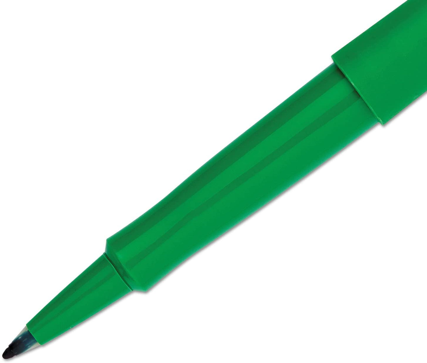 Paper Mate 8440152 Point Guard Flair Needle Tip Stick Pen. Green Ink. 0.7mm. Dozen