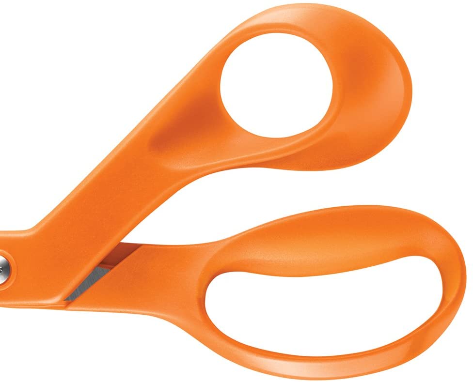 Fiskars 12-94518697WJ The Original Orange Handled Scissors, 8 Inch, Orange