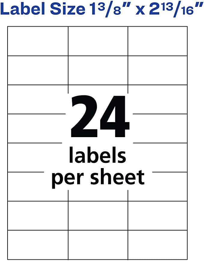 Avery White Copier Mailing Labels (5363)