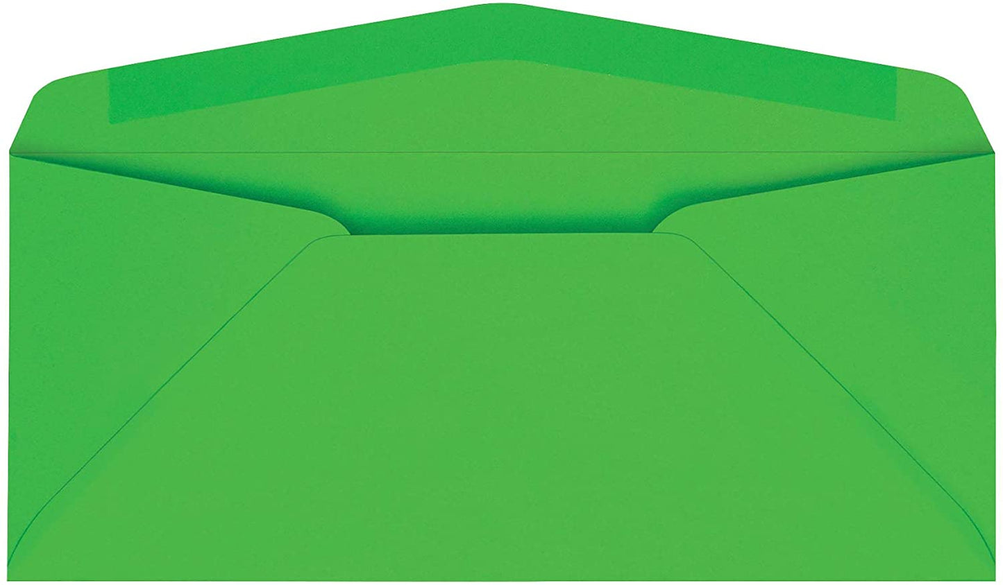 Quality Park Colored Envelope, Traditional, #10, Green, 25 per Pack (11135)