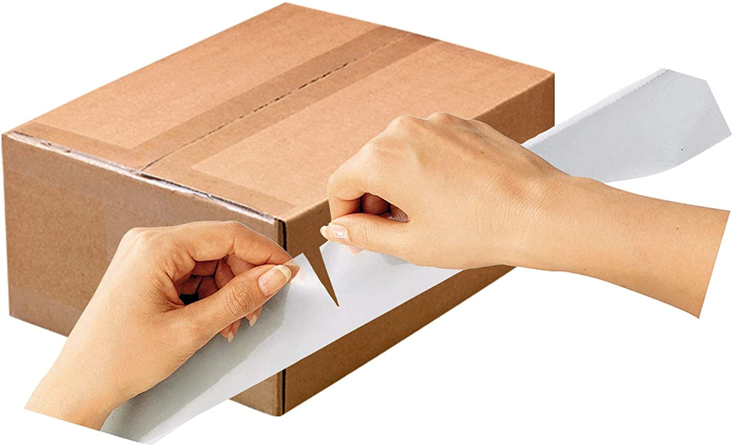 Scotch Tear-by-Hand Tape. 1.88 Inches x 50 Yards. 2-Pack (3842-2). Clear