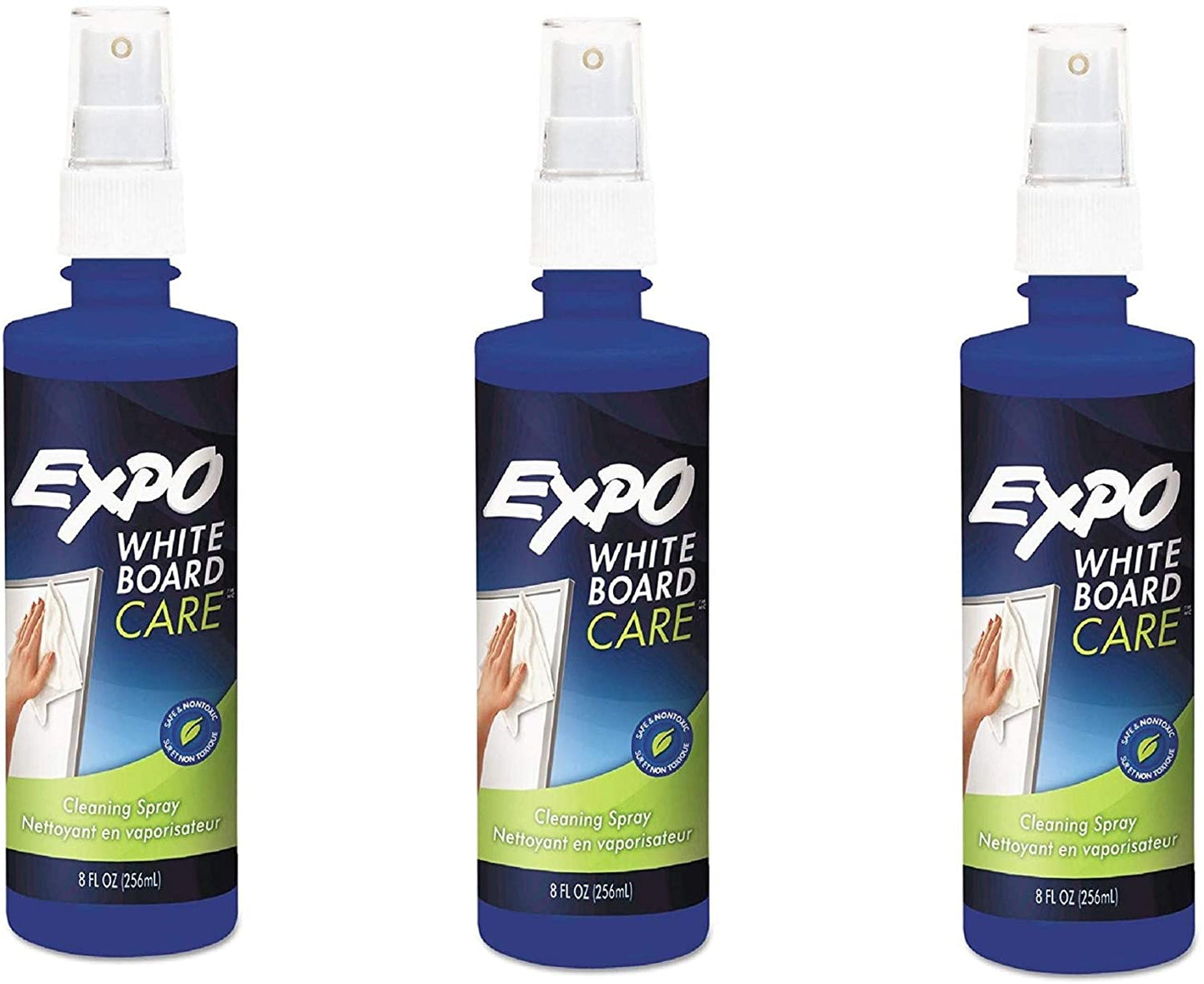 Expo Dry Erase Board Cleaner. 8 fl Ounce -3 Pack