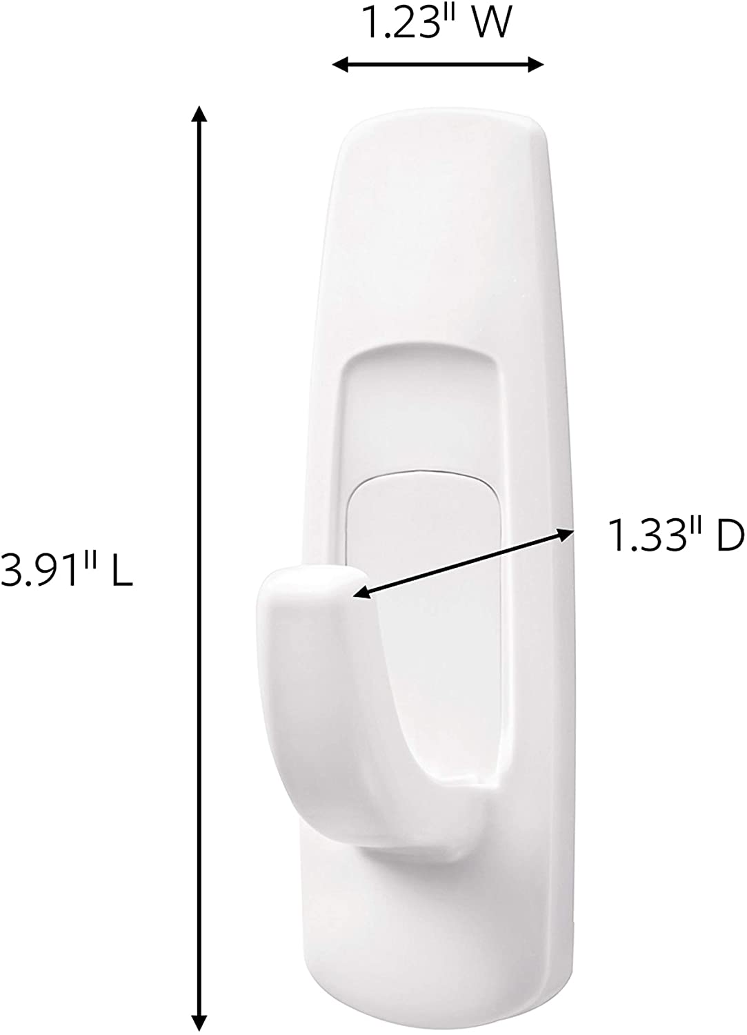 Command Large Utility Hook Mega Pack. White. 14-Hooks. 16-Strips. Organize Damage-Free