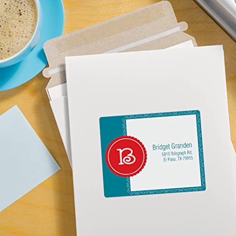 Avery Shipping Labels with Sure Feed, Print-to-the-Edge, 3" x 3-3/4", 150 White Labels (6874)