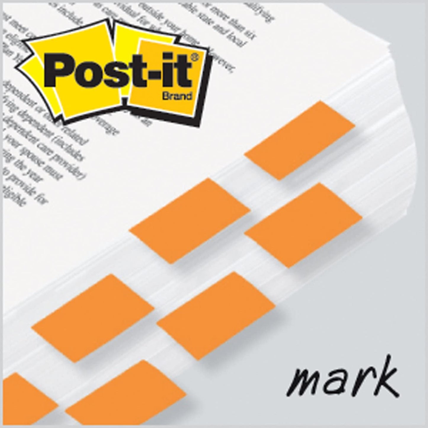 Post-it Standard Page Flags in Dispenser 1in Wide. Orange 100 Flags. 680-OE2
