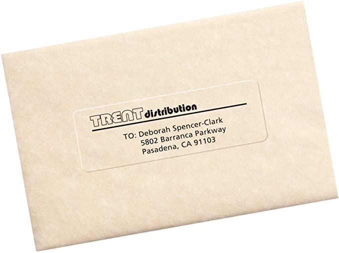 Avery Printable Address Labels with Sure Feed, 1-1/3" x 4", Matte Clear, 700 Blank Mailing Labels (05662)