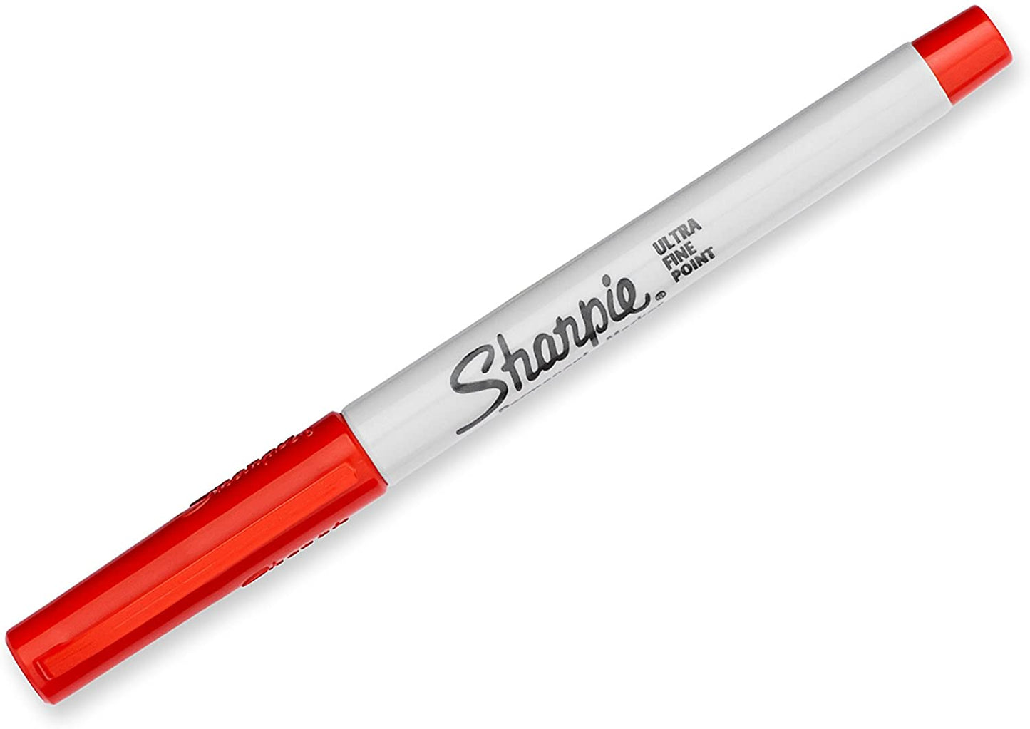 Sharpie 37002 Permanent Markers, Ultra Fine Point, Red, 12 Count