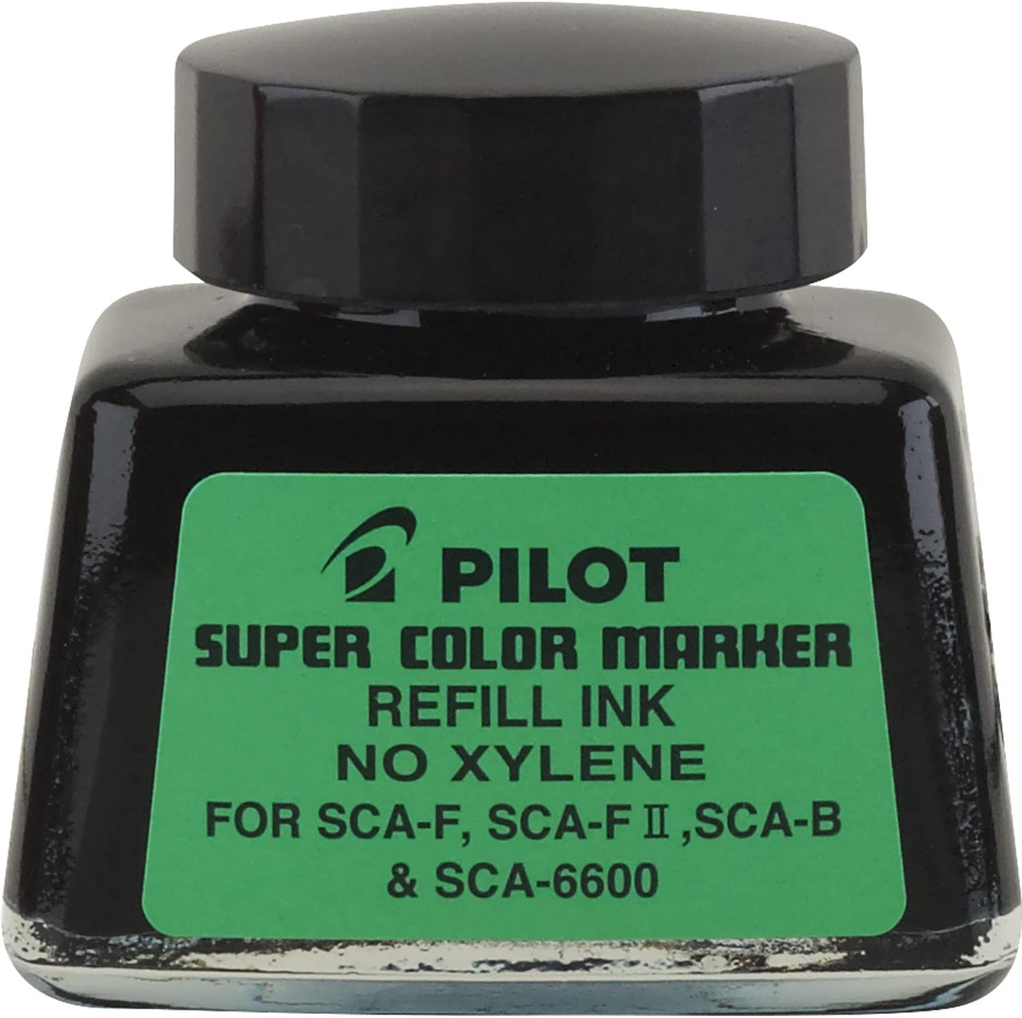 PILOT Super Color Permanent Marker Refill Ink. Xylene-Free Black Ink. 1 Ounce Bottle with Dropper (48500)