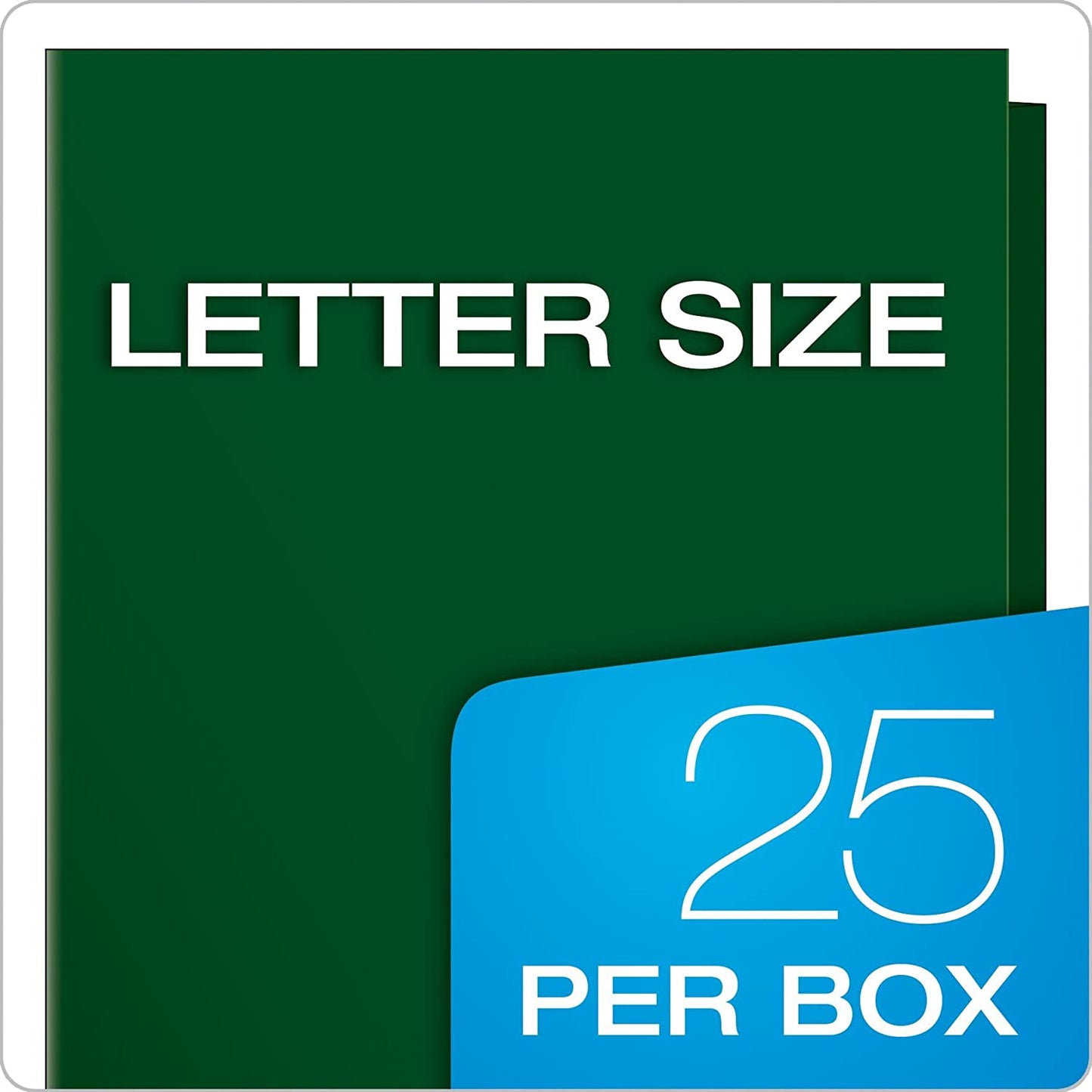 Oxford Laminated Twin-Pocket Folders, Letter Size, Green, Holds 100 Sheets, Box of 25 (51717)