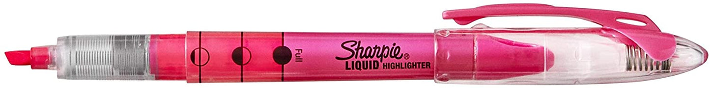 Sharpie Liquid Highlighters, Chisel Tip, Fluorescent Green, Box of 12