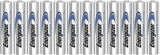 Energizer Ultimate Lithium AA 12 Battery Super Pack.