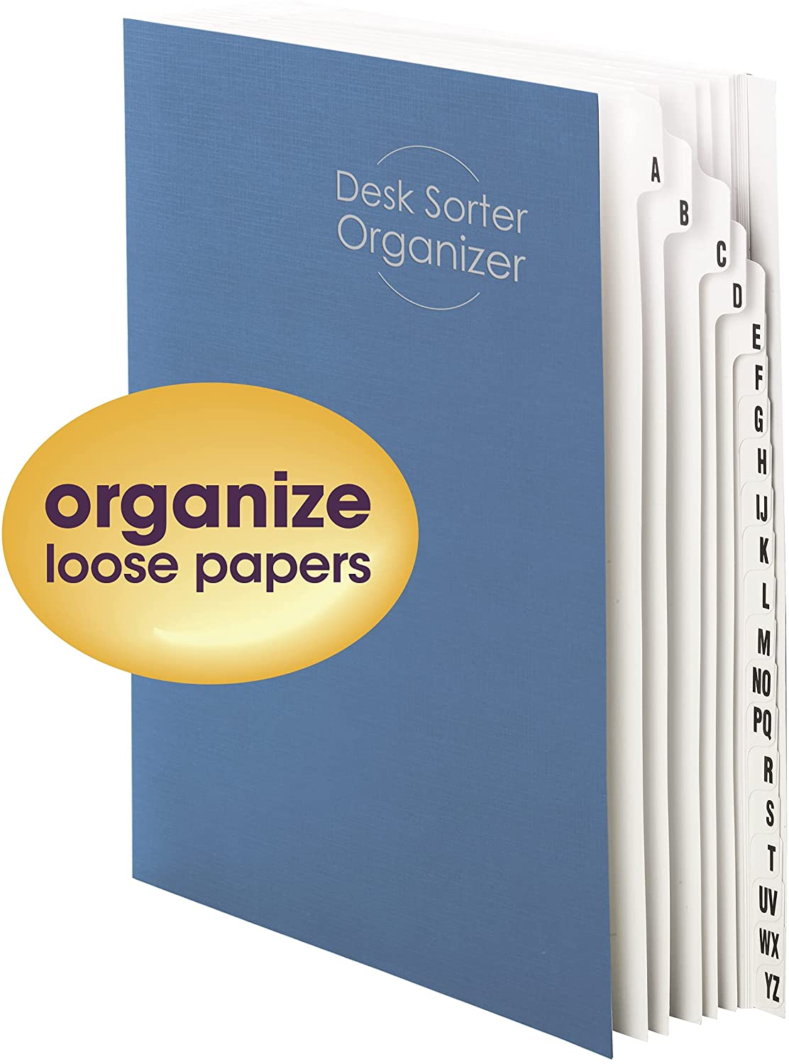 Smead Desk File/Sorter, Alphabetic (A-Z), 20 Dividers, Letter Size, Dark Blue (89282)