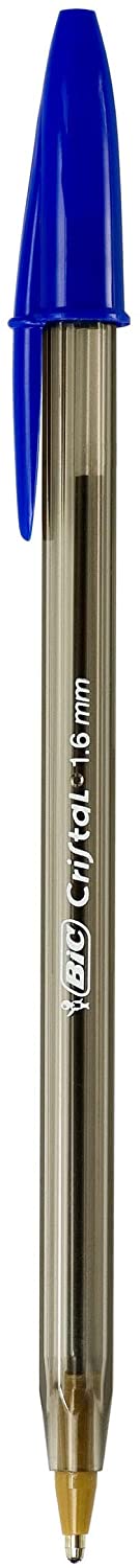 BIC Cristal Xtra Bold Ballpoint Pen, Bold Point (1.6mm), Blue, 12-Count