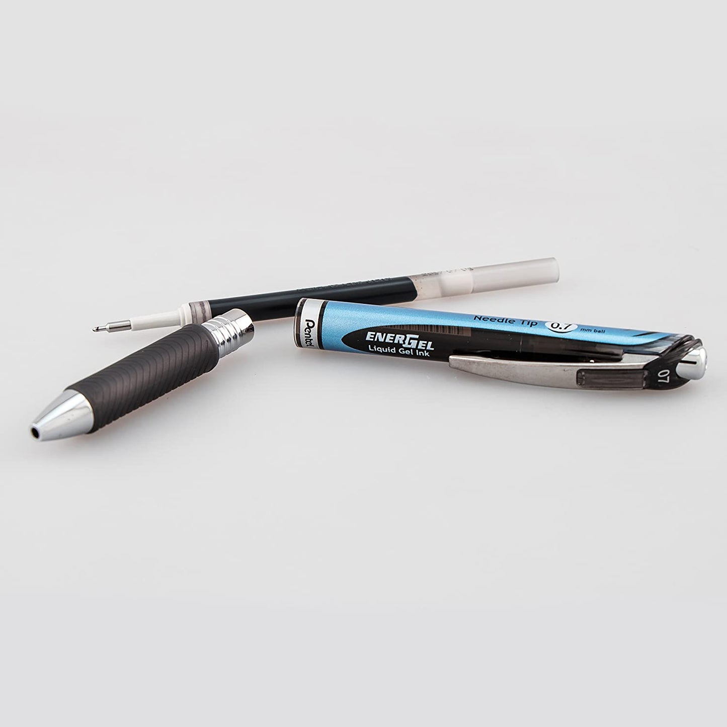 Pentel EnerGel Deluxe RTX Retractable Liquid Gel Pen, 0.7mm, Needle Tip, Black Ink, 1 Pack (BLN77BPA)