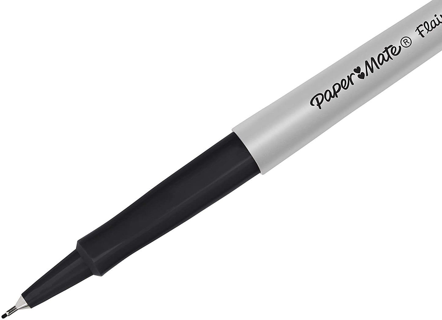 Paper Mate Flair Felt Tip Pens, Ultra Fine Point (0.4mm), Black, 12 Count