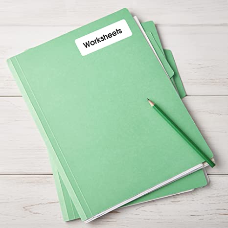 Avery Removable Print/Write Labels, 1 x 3 Inches, White, Pack of 250 (5436)