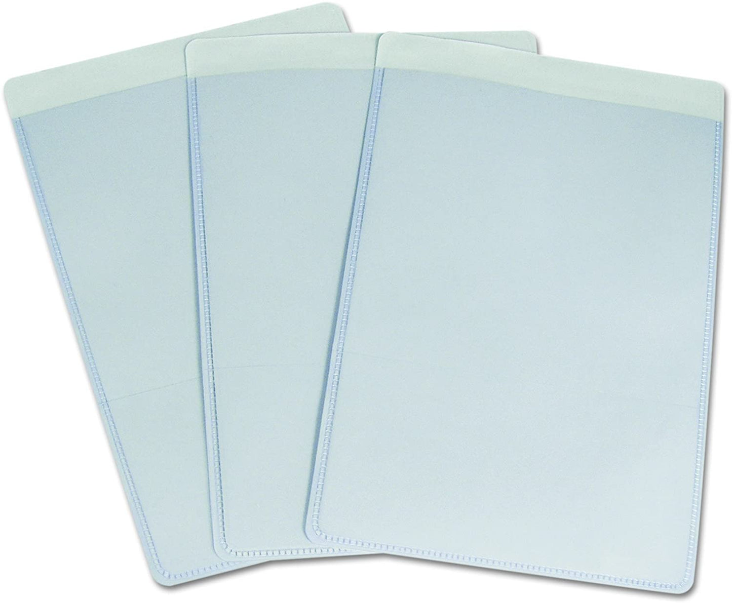 C-Line Self-Adhesive Shop Ticket Holders, 5 x 8 Inches, Clear, 50 per Box (70058)