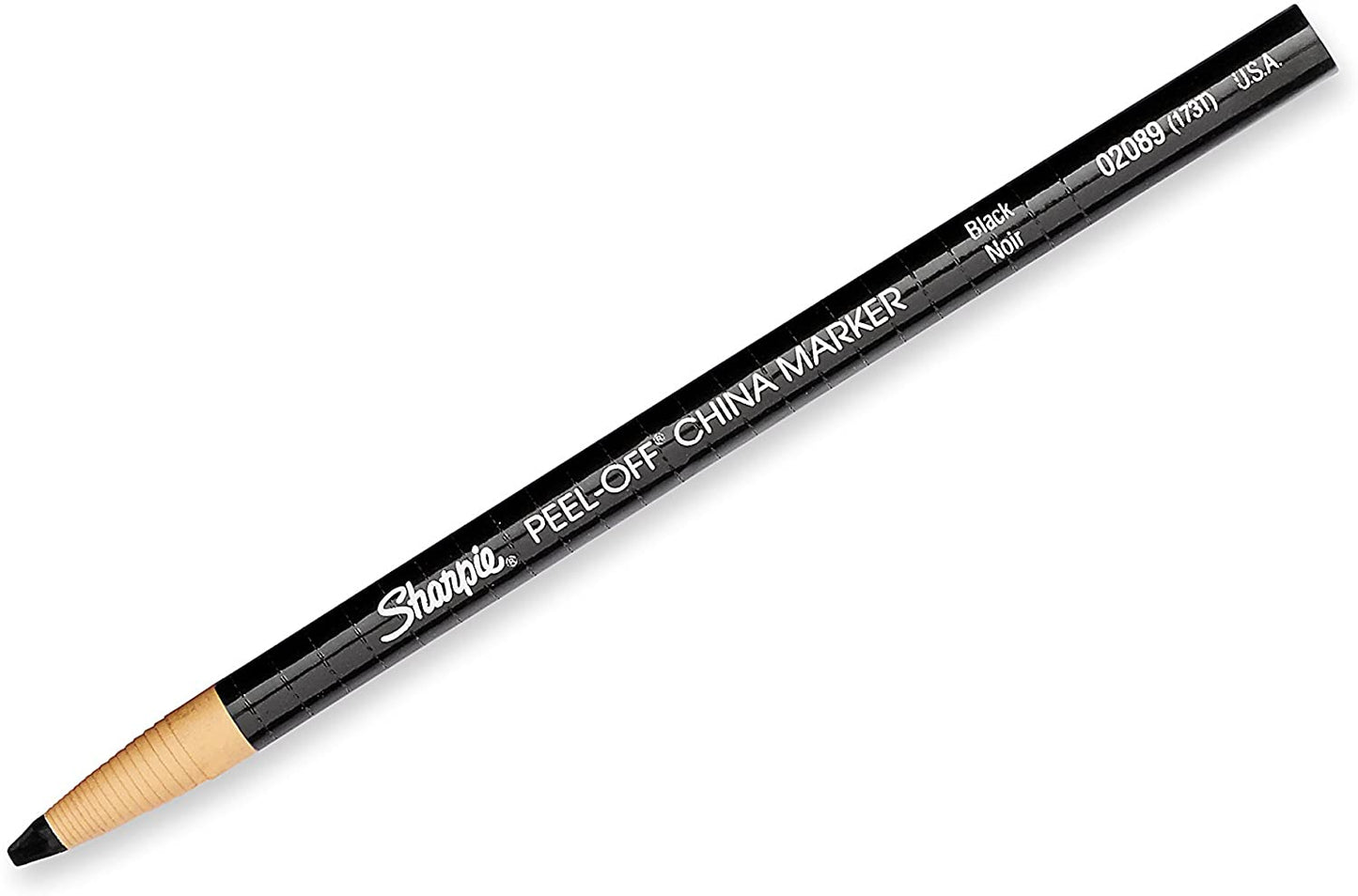 Sharpie PEEL-OFF Marker China, China Marker Bullet, 12 Pack, Black (2089)