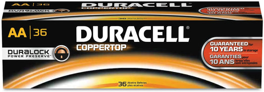 Duracell AACTBULK36 CopperTop Alkaline Batteries. AA. 36/PK