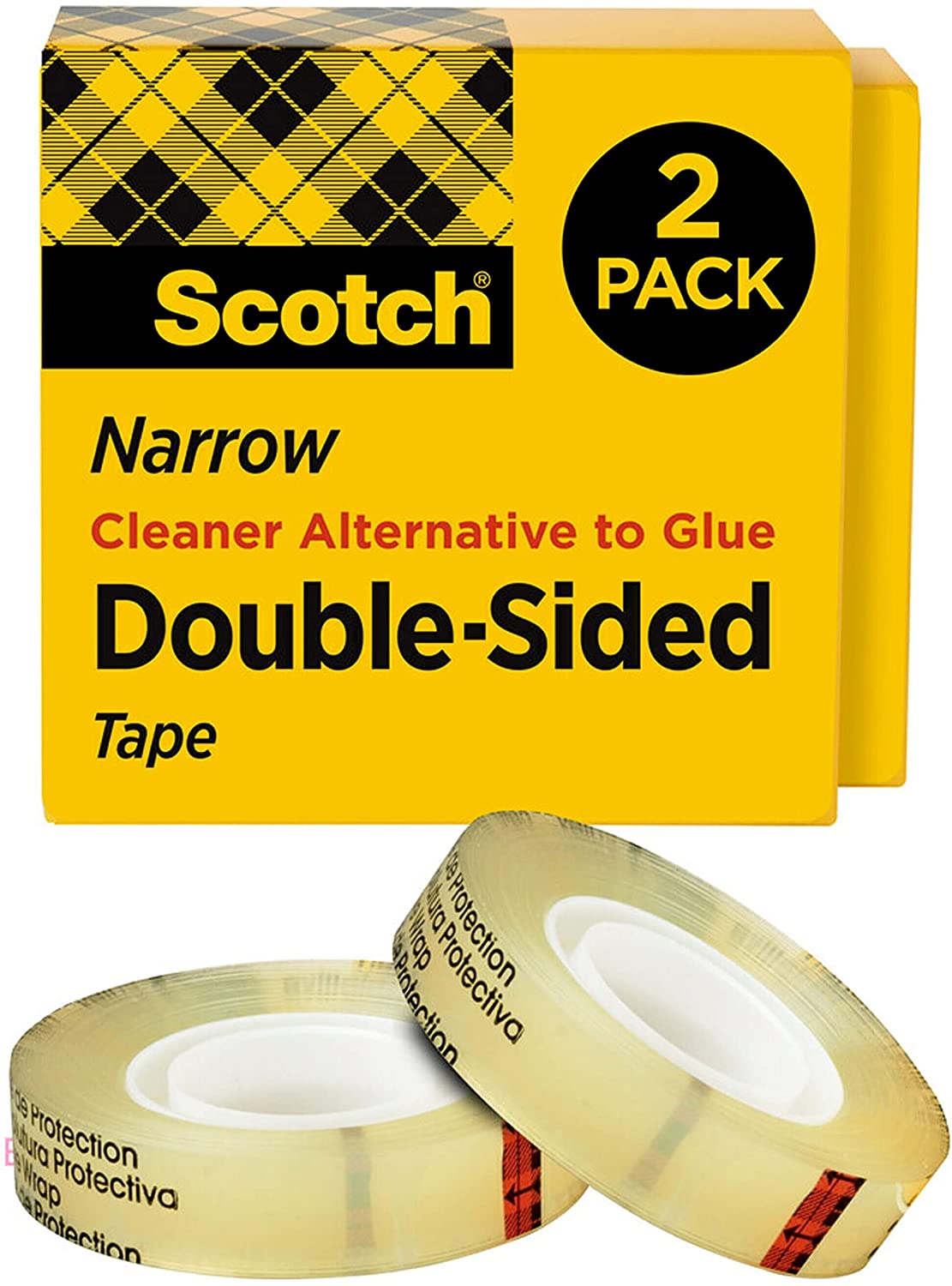 Scotch Double Sided Tape. 1/2 x 900 Inches. Boxed. 2 Rolls (665-2PK)