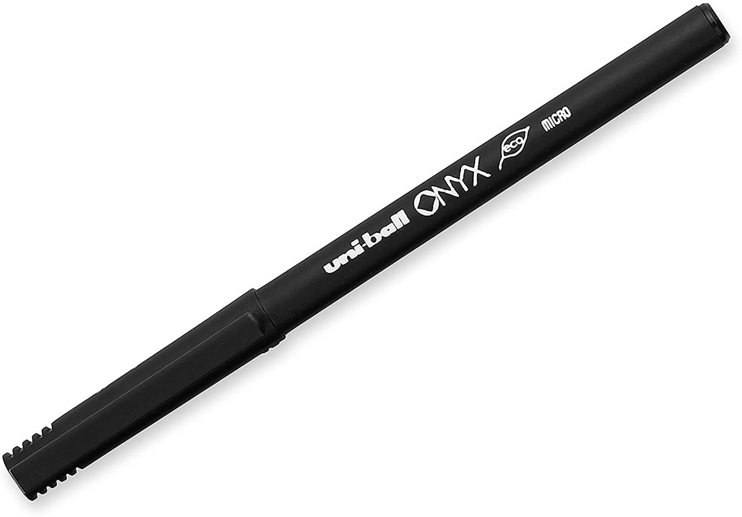 uni-ball Onyx Rollerball Pens Fine Point Micro Tip, 0.5mm, Black, 12 Pack