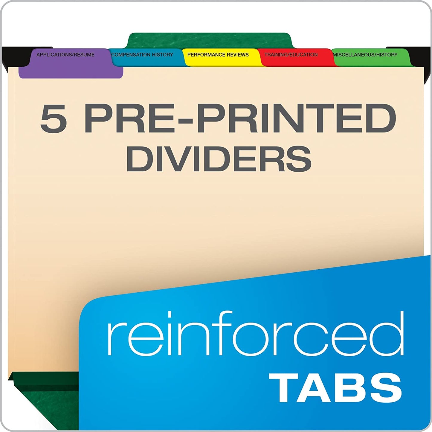 Pendaflex Hanging Employee/Personnel Folders, Letter Size, Green, Each (SER-2-GR)