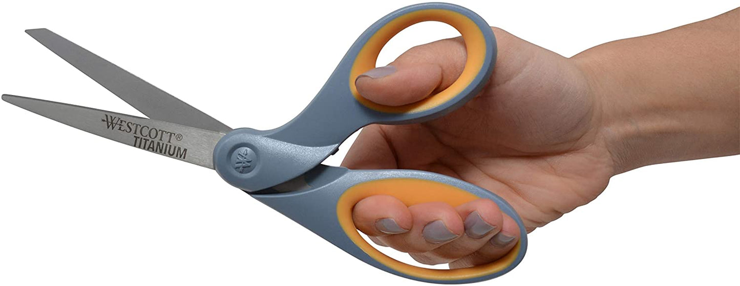 Westcott Titanium Bonded Scissors, 8" Bent