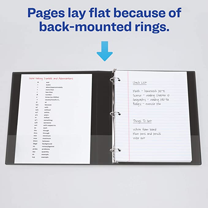 Avery Economy View Binder with 3-Inch Round Ring, Black (5740), 3.0", 1 Pack