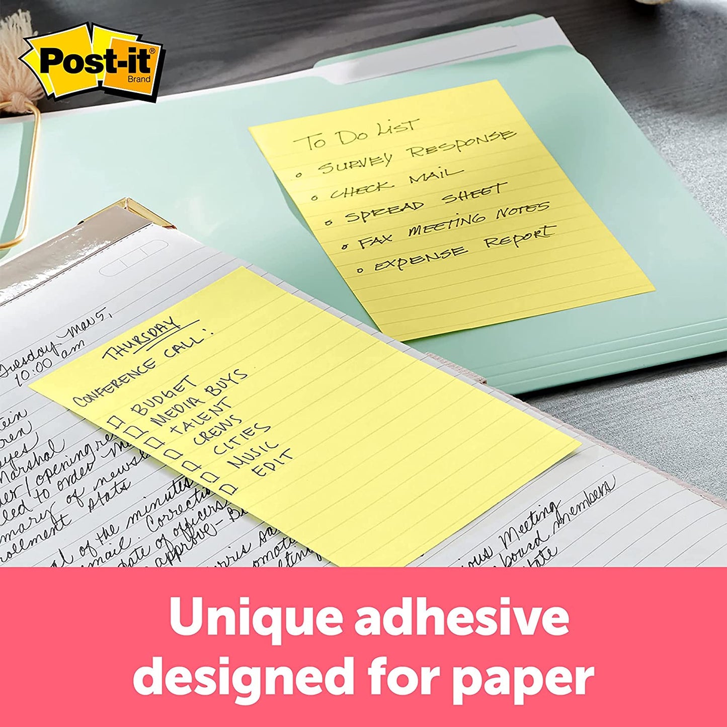 Post-it Notes 4 in x 6 in, 12 Pads, America's #1 Favorite Sticky Notes, Canary Yellow, Clean Removal, Recyclable (660)