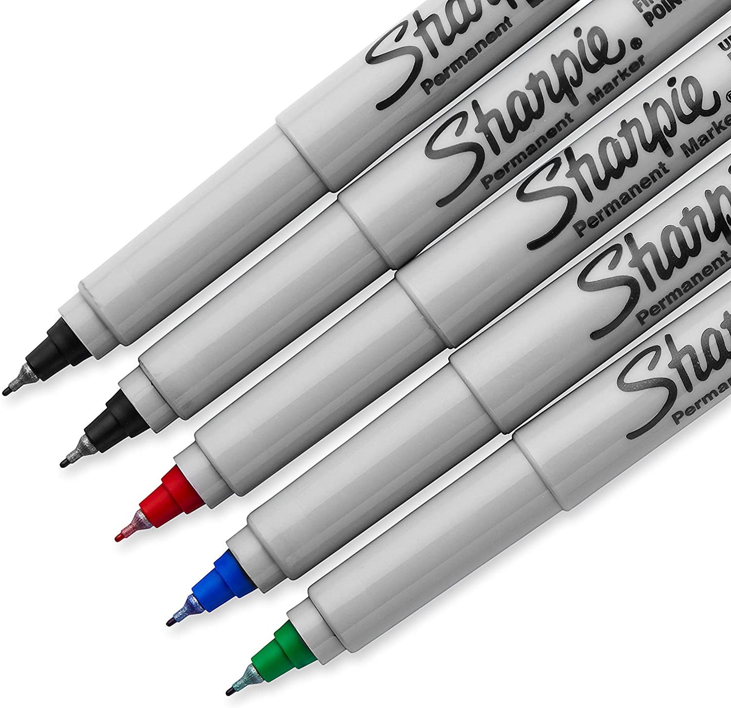 Sharpie Permanent Markers, Ultra Fine Point, Assorted Colors, 5 Count