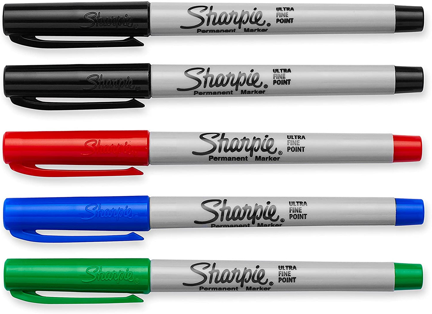Sharpie Permanent Markers, Ultra Fine Point, Assorted Colors, 5 Count
