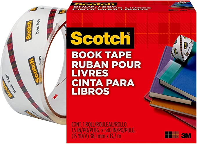3M Scotch(R) Book Tape 845, 1-1/2 Inches x 15 Yards (7382)