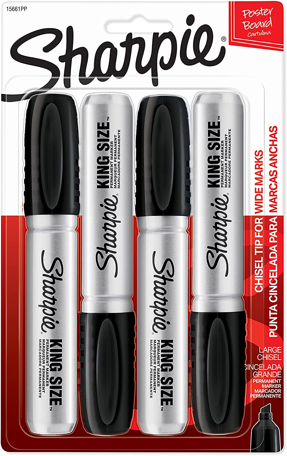 Sharpie Box of 12 Sharpie Pro King Size Chisel Tip Permanent Markers