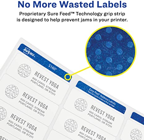 Avery 5293 Round Labels. 1-2/3" Diameter. White. Pack of 600 -- Make Custom Stickers