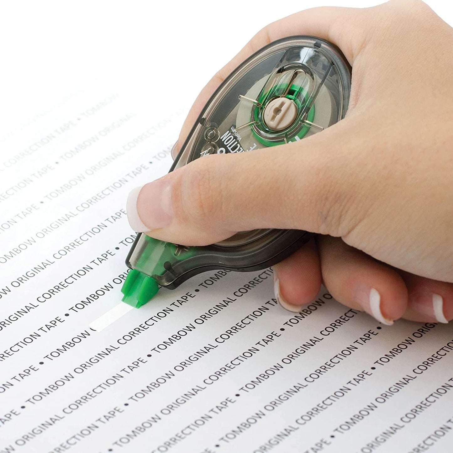 Tombow 68720 MONO Original Correction Tape, 10-Pack. Easy To Use Applicator for Instant Corrections, White, 10 Count (Pack of 1)