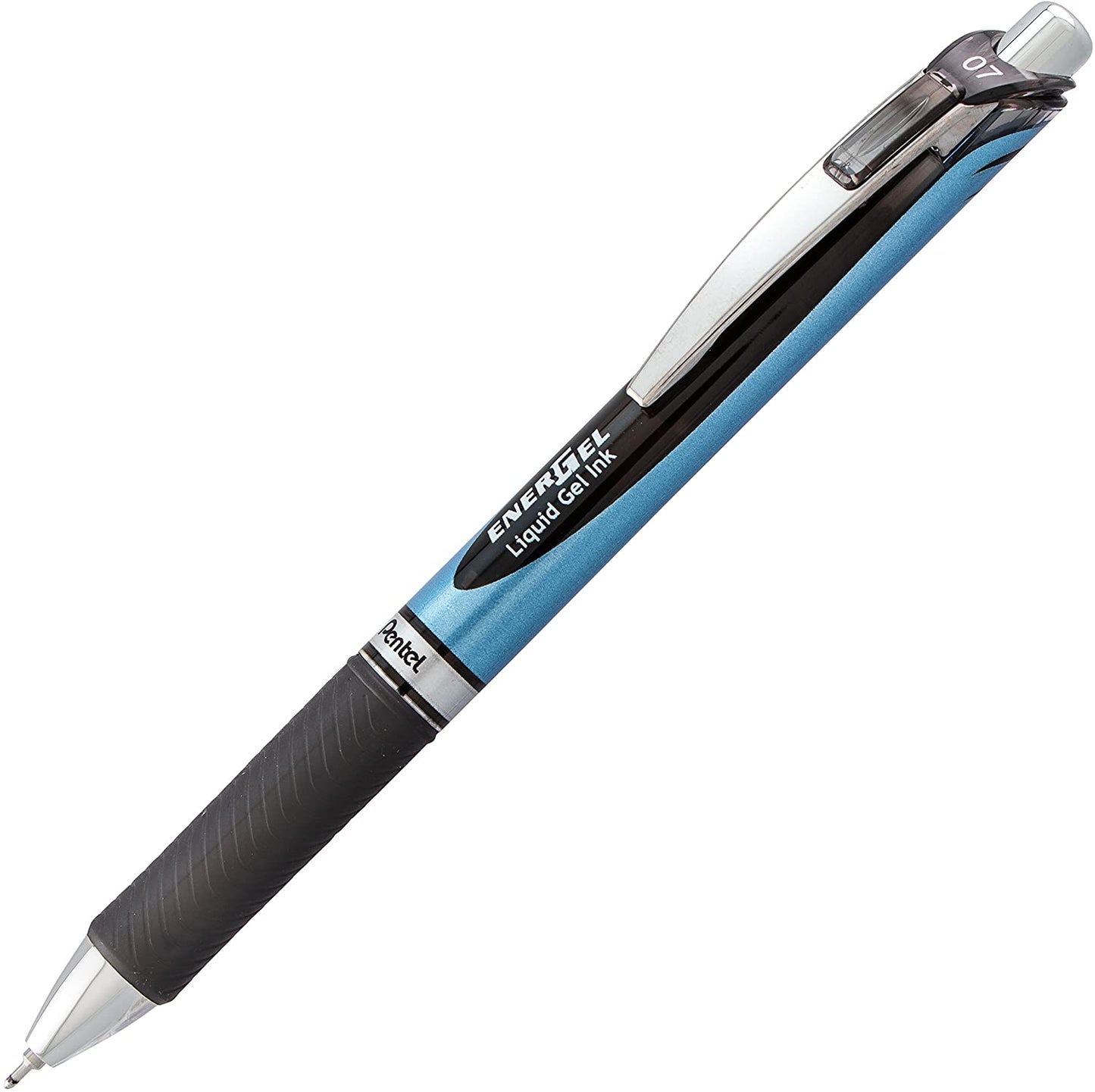 Pentel EnerGel Deluxe RTX Retractable Liquid Gel Pen, 0.7mm, Needle Tip, Black Ink, 1 Pack (BLN77BPA)