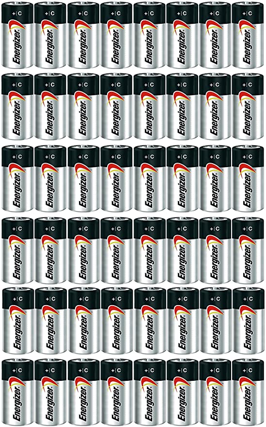 ENERGIZER E93 Max ALKALINE C BATTERY Made in USA Exp. 12-2024 or later - 48 Count
