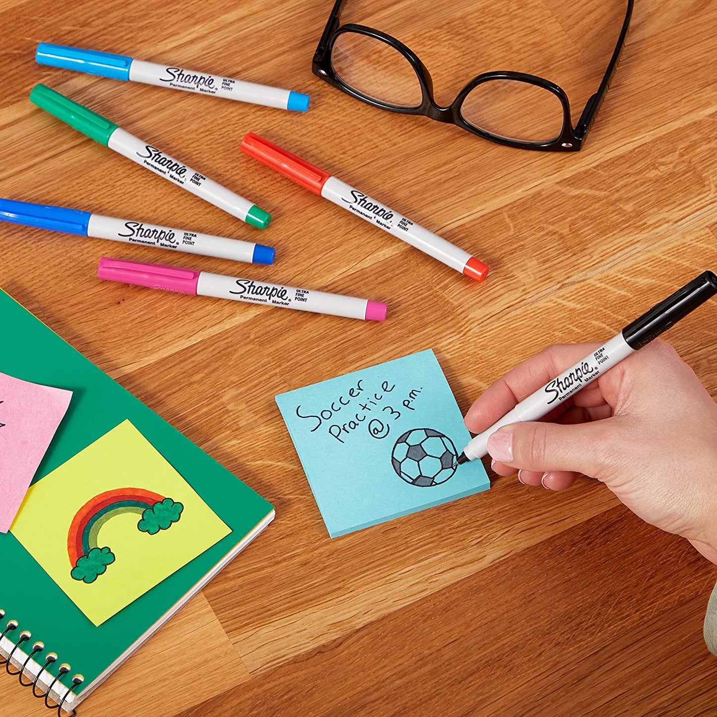 Sharpie 75847 Permanent Markers. Ultra Fine Point. Assorted Colors. 24-Count