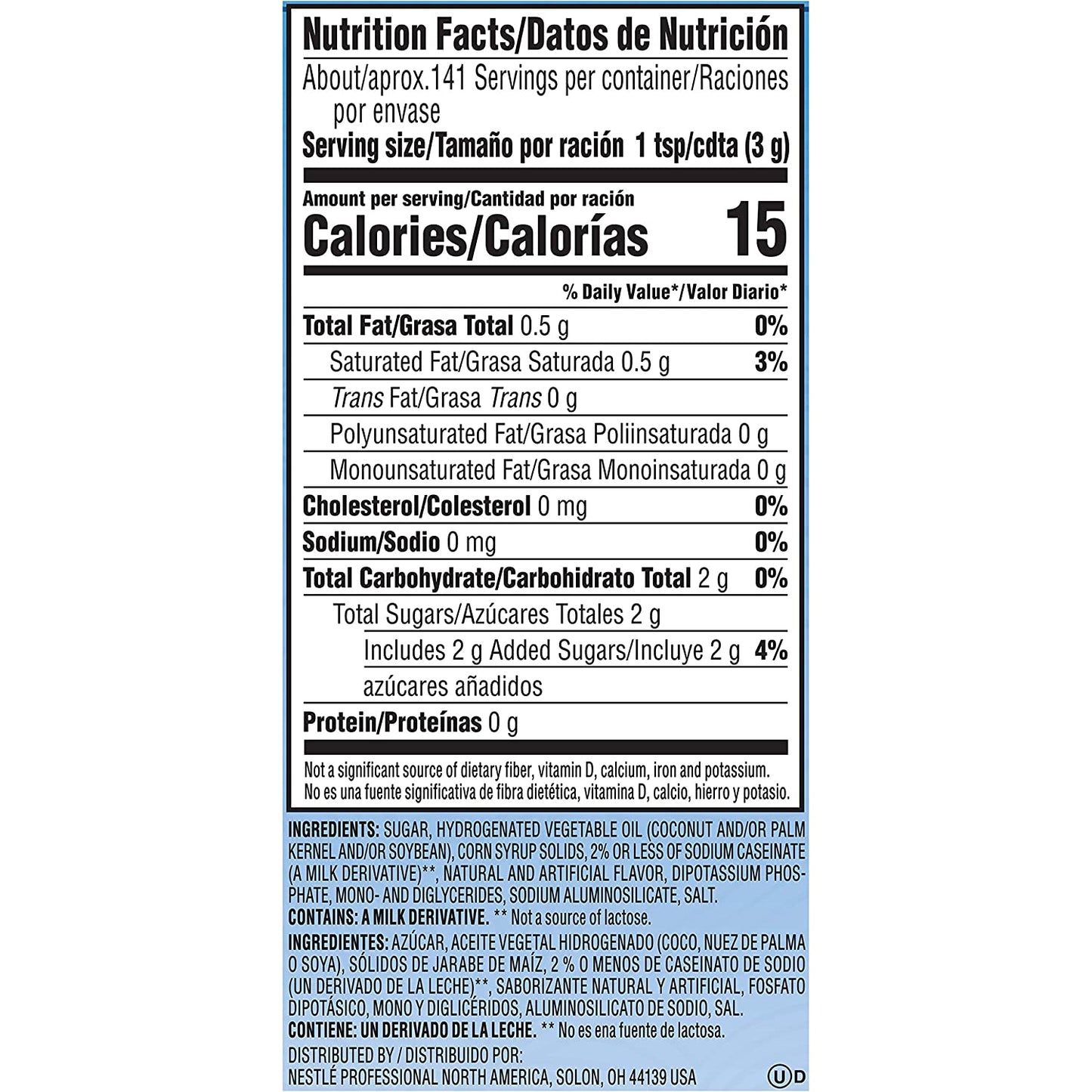 Nestle Coffee mate Coffee Creamer. French Vanilla. Powder Creamer. 15 Ounces