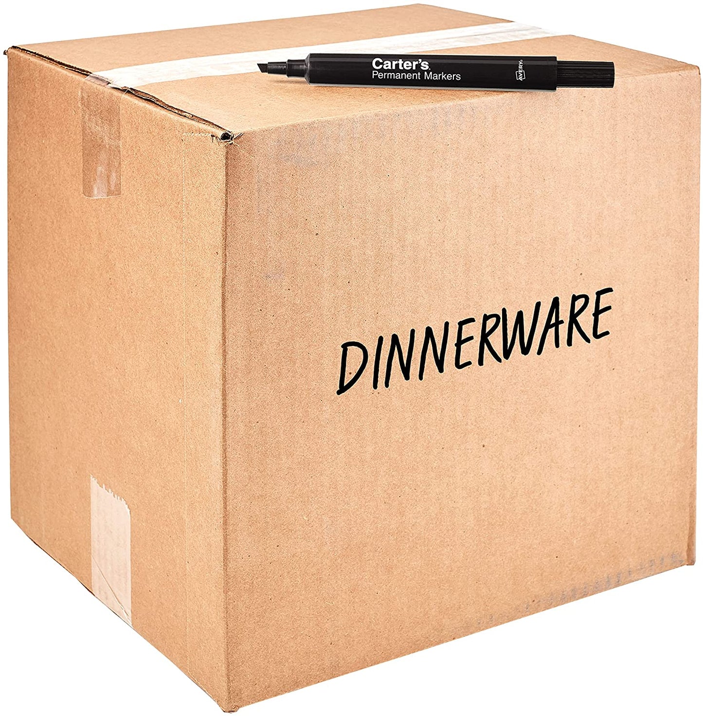 Carter's Permanent Markers, Chisel Tip, Large Desk-Style Size, 12 Black Markers (27178)